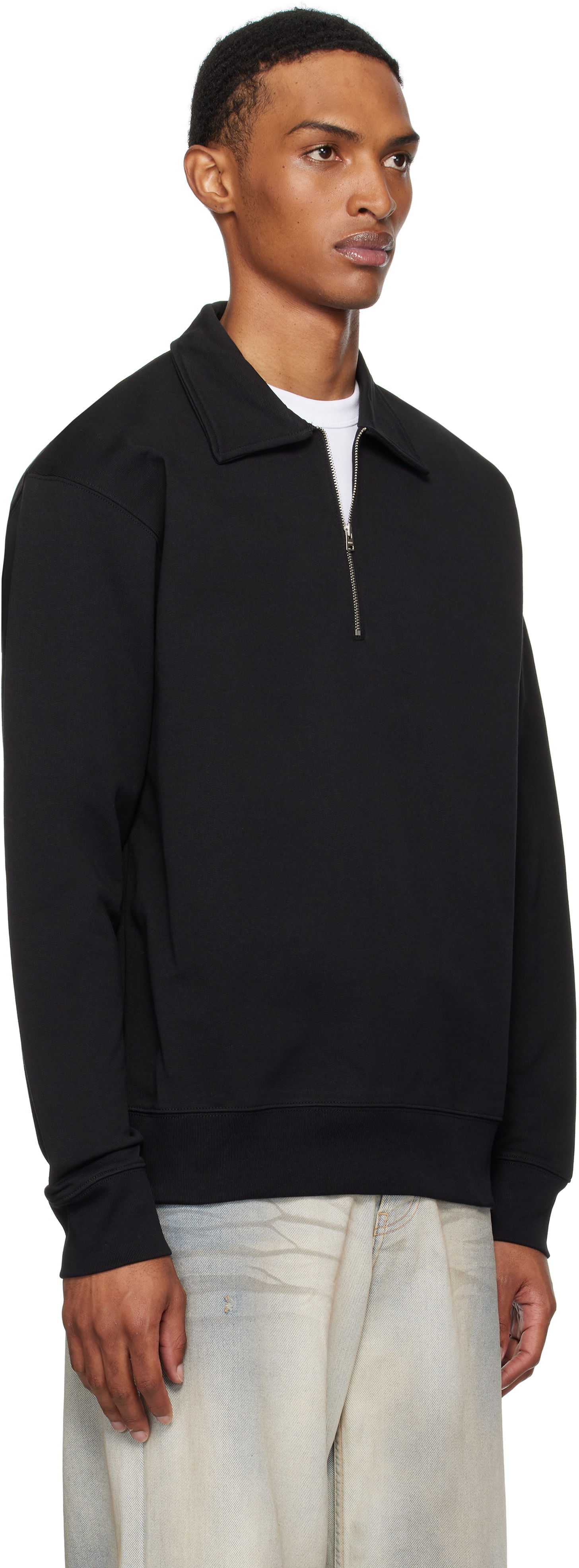 Sweatshirt NORSE PROJECTS Ketel Relaxed Half Zip Sweatshirt Svart | N20-1381, 1