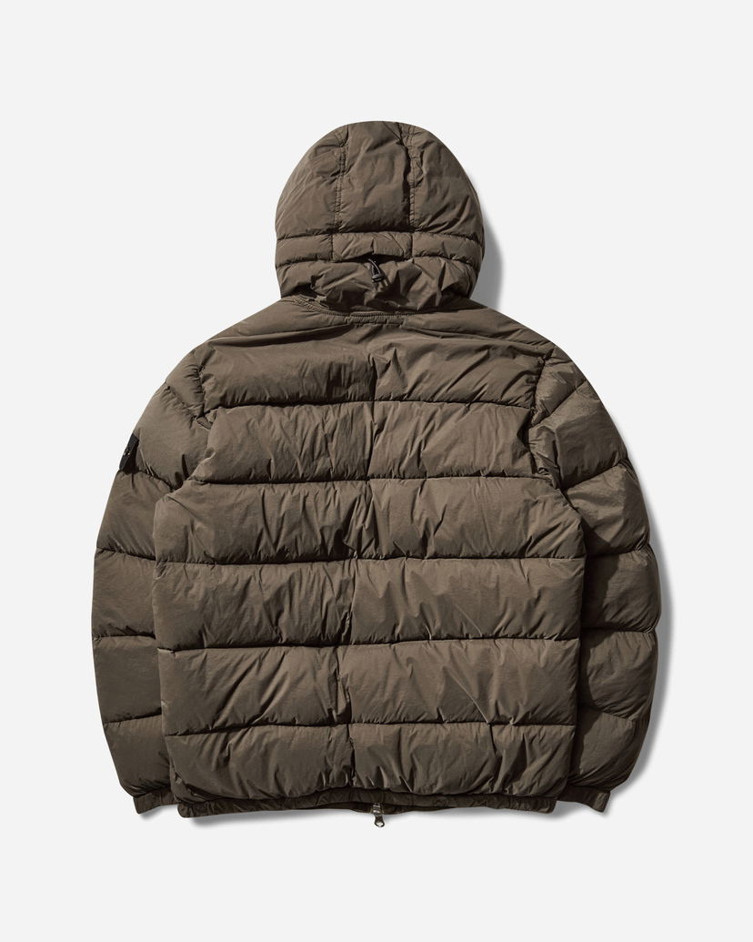 Pufferjacka Stone Island Tunnel Nylon Down-TC Hooded Jacket Grön | K2S15-4100040-S0028 V0054