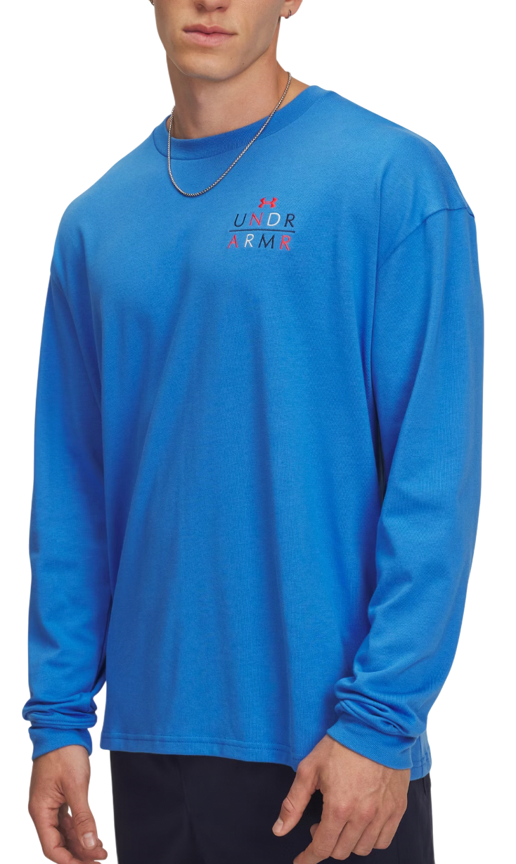 T-shirt Under Armour MODERN SPORT Oversized Long-sleeve T-shirt Blå | 6004885-402