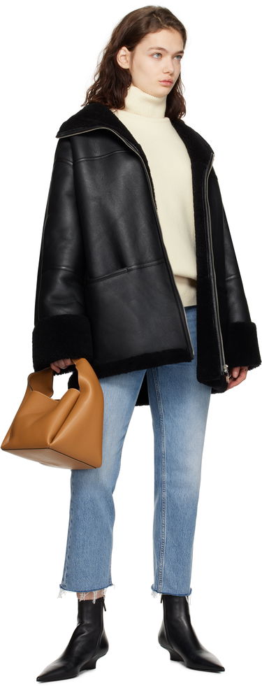 Sweater TOTEME TOTEME Double-Knit Turtleneck Sweater Beige | 251-WRT4629-YA0132, 3