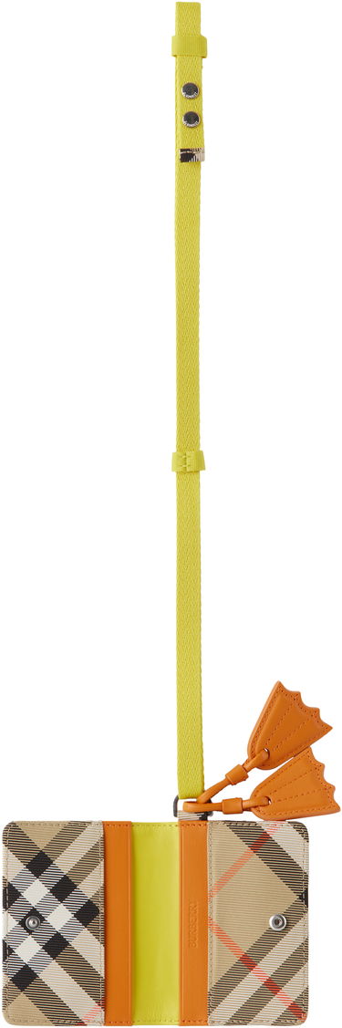 Plånbok Burberry Burberry Kids Duck Check Folding Card Holder Beige | 8108451, 2