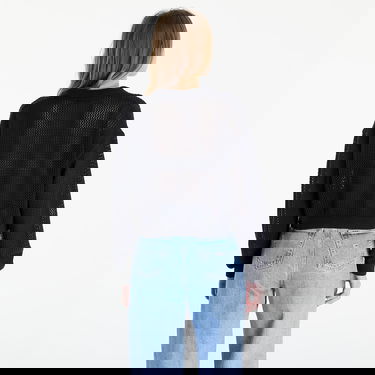 Sweater Tommy Hilfiger Open Stitch Flag Sweater Black Svart | DW0DW17755 BDS, 4