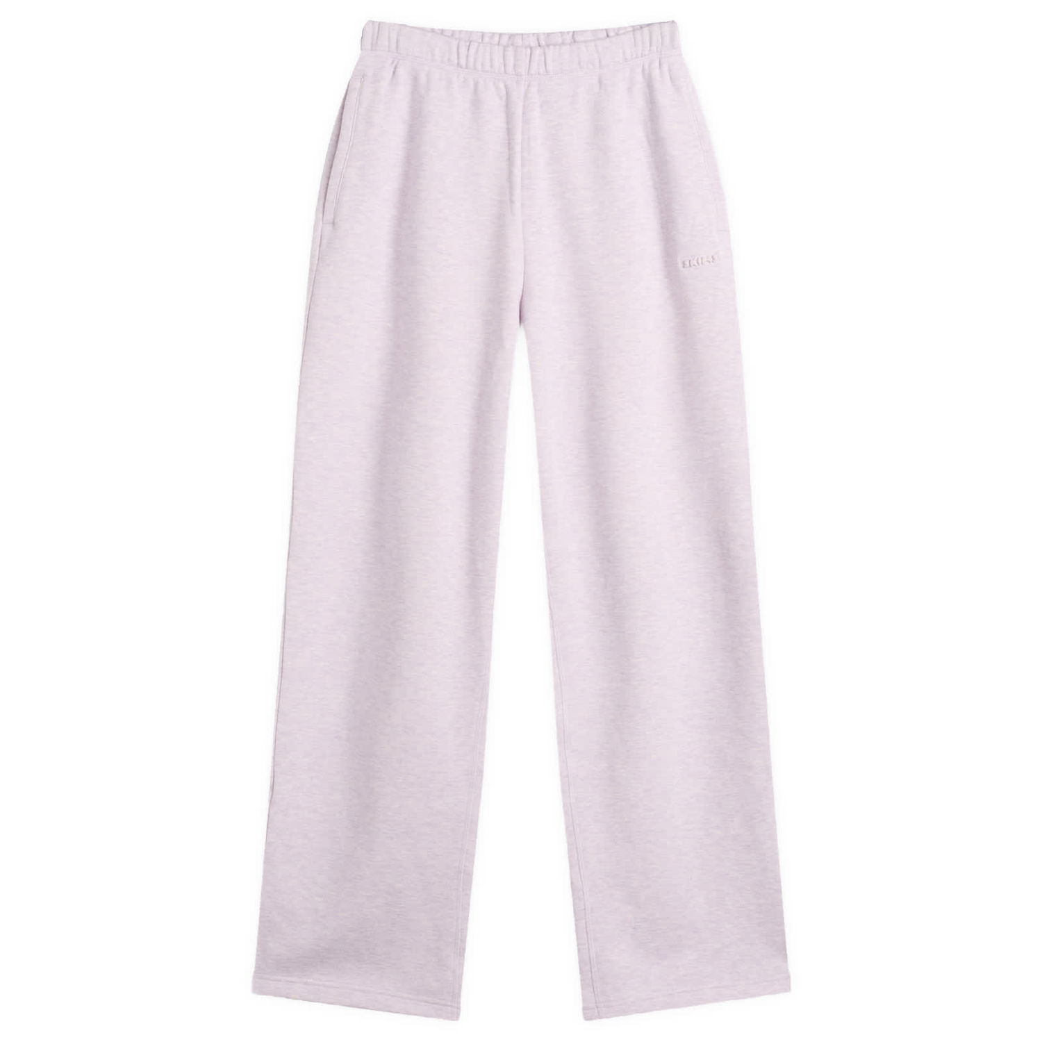Träningsbyxor SKIMS Cotton Fleece Straight Leg Pant, Size Large Purpur | ST-PNT-8385W-PRH, 0