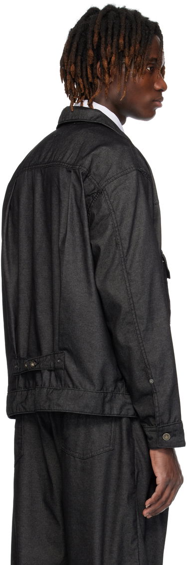 Jacka Engineered Garments Engineered Garments Trucker Denim Jacket Svart | 25S1D007, 2