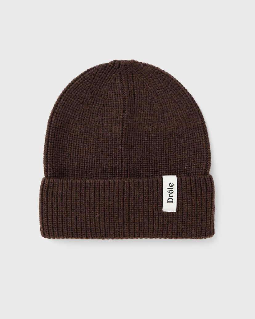 Mössa Drôle de Monsieur Men's Beanie Brun | E-BN100-WO007-BN