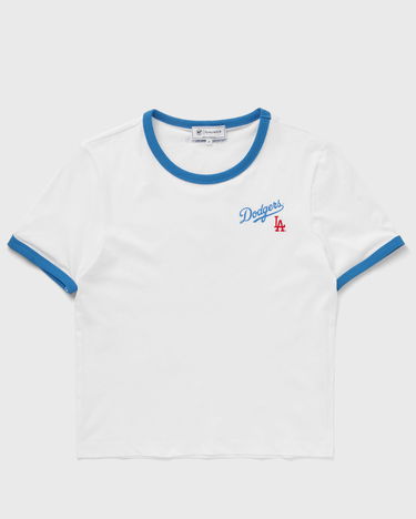 T-shirt Sporty & Rich Dodgers Serif Ringer Crop T-Shirt Vit | TO073627666WH46, 1
