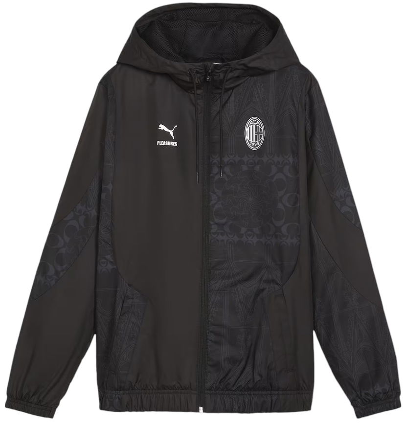 Jacka Puma AC Milan x Pleasures Prematch Jacket Womens Svart | 776094-01