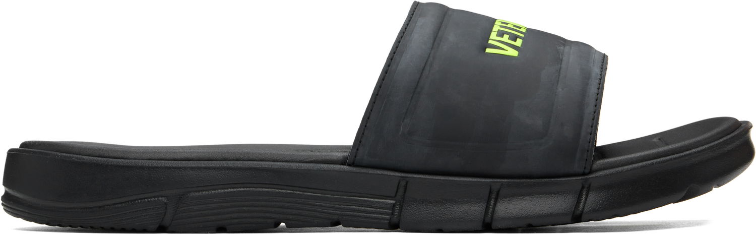 Sneakers och skor VETEMENTS Logo Pool Slides Svart | UE52FL200B, 0