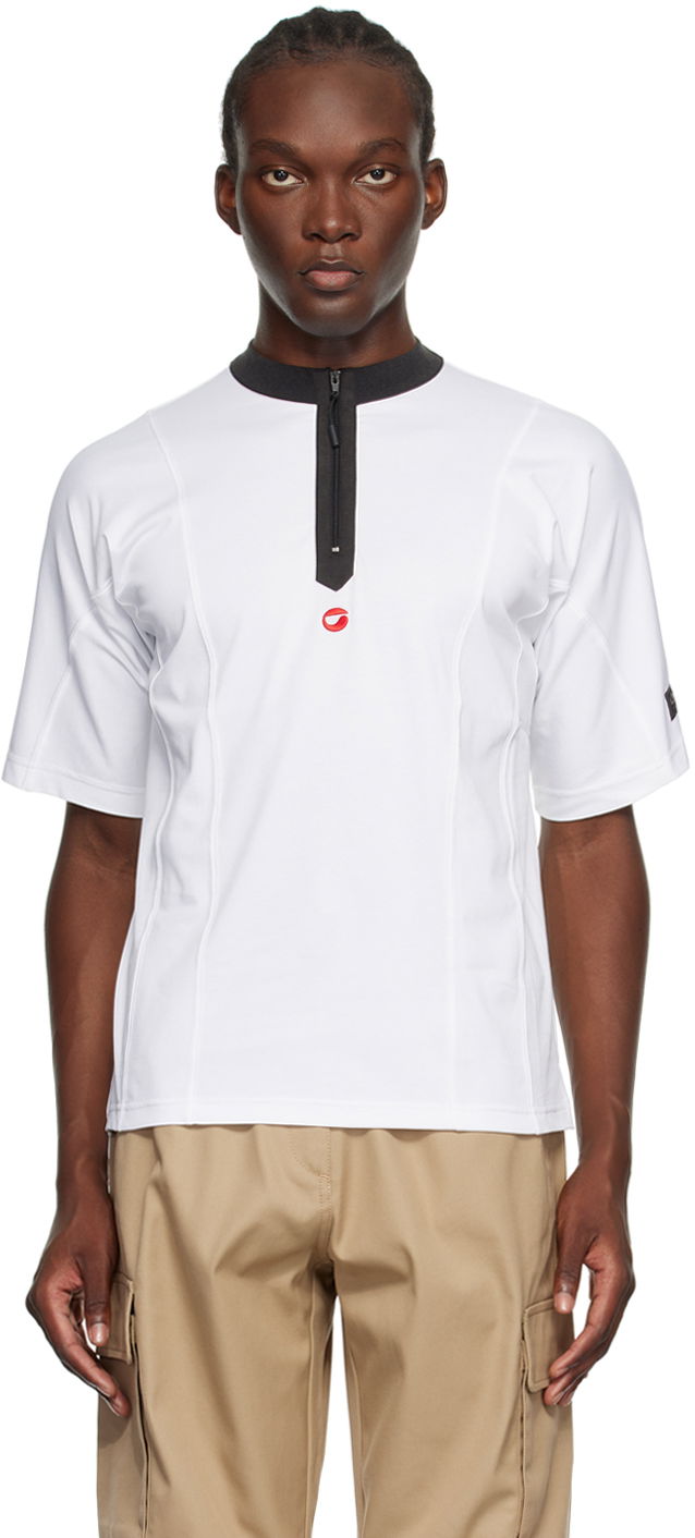 T-shirt Coperni Coperni Zip T-Shirt Vit | COPJS93F5013MEN