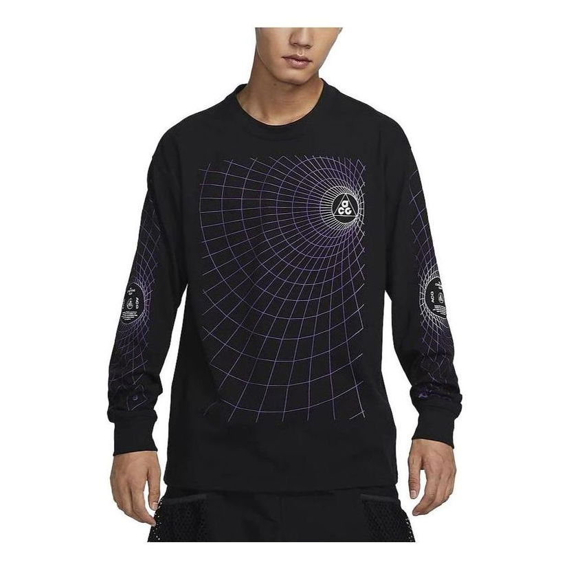 T-shirt Nike ACG ACG "Manhole" Long Sleeve T-Shirt Svart | FJ1134-010