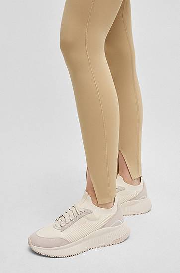 Kläder och accessoarer BOSS TTNM EVO Knitted and Suede Trainers Vit | 50536413, 1