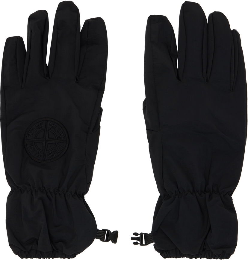 Handskar Stone Island Embroidered Gloves Svart | 811592169