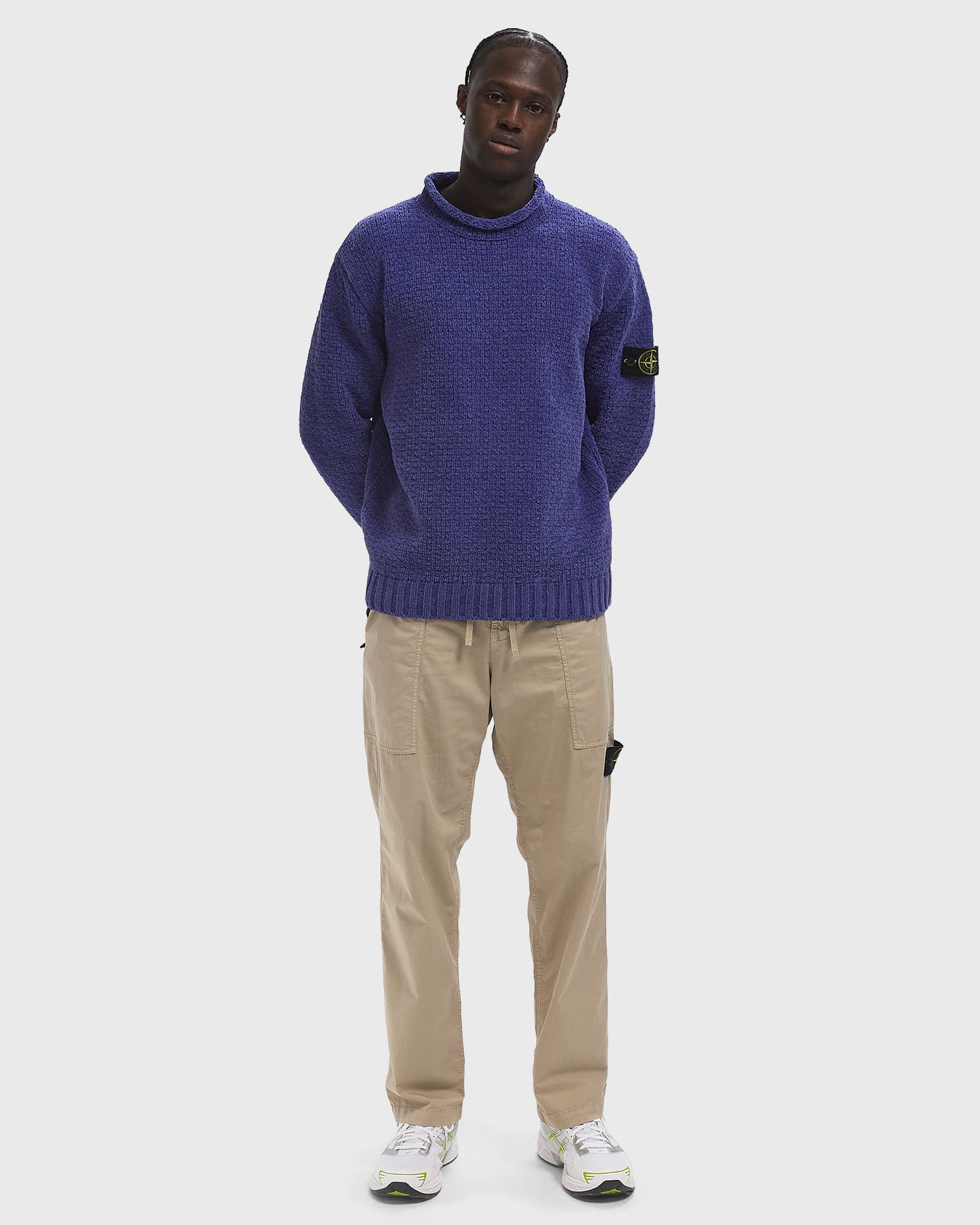 Sweater Stone Island Stone Island Knit Crew Neck Sweater Purpur | K2S155100019S00N5.V0047, 1