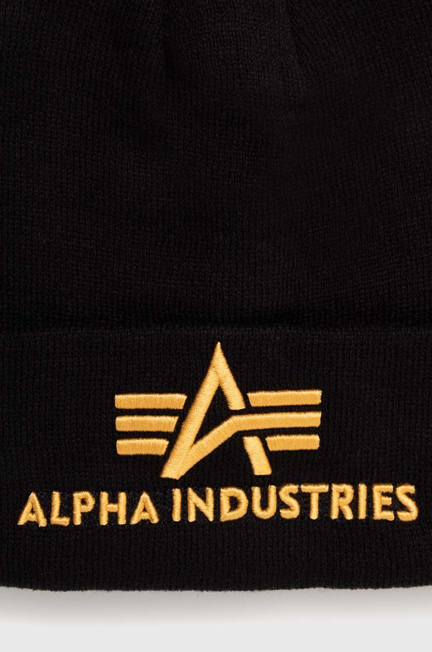 Mössa Alpha Industries 3D Beanie Svart | 168910.583, 1