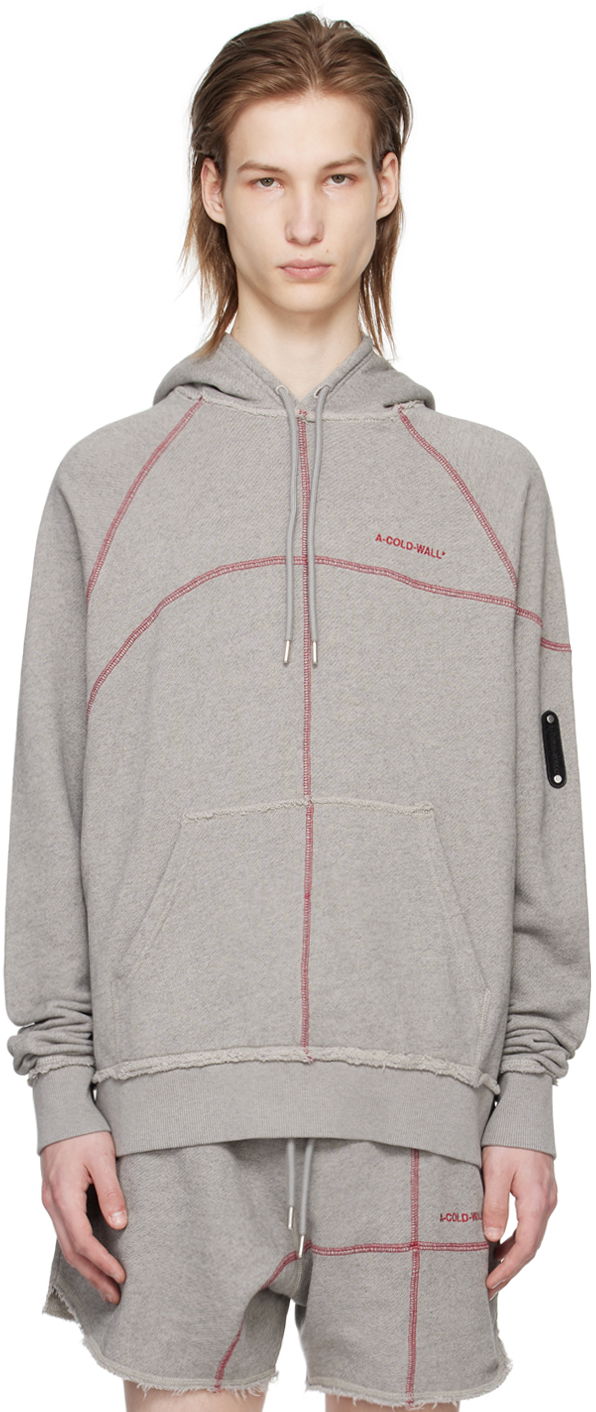 Sweatshirt A-COLD-WALL* Intersect Hoodie Grå | ACWMW179, 0