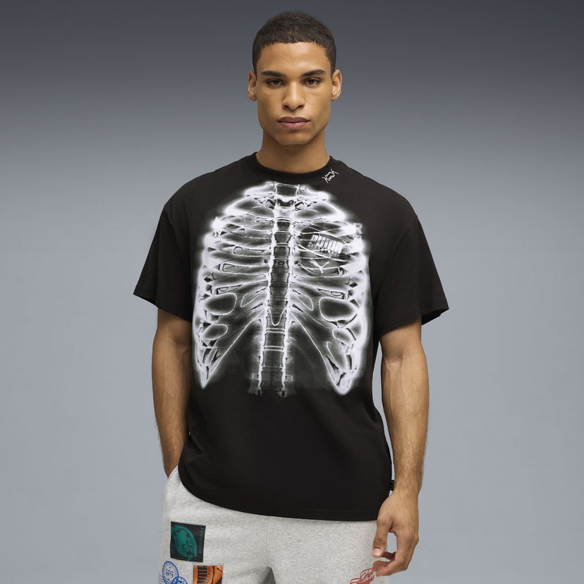 T-shirt Puma Hooptopia Hoopray Vision Graphic T-Shirt Svart | 632879_01