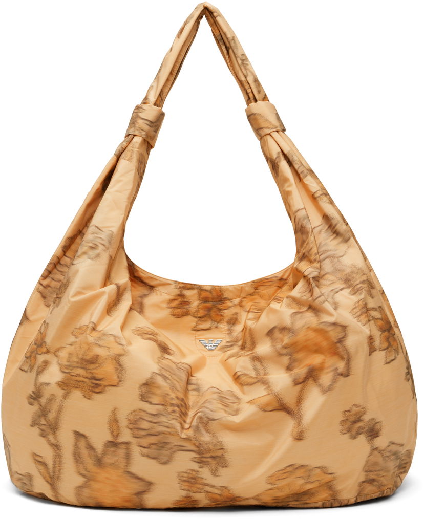 Handväska OUR LEGACY Emporio Armani Jacquard Goccia Bag Beige | WS2258GO
