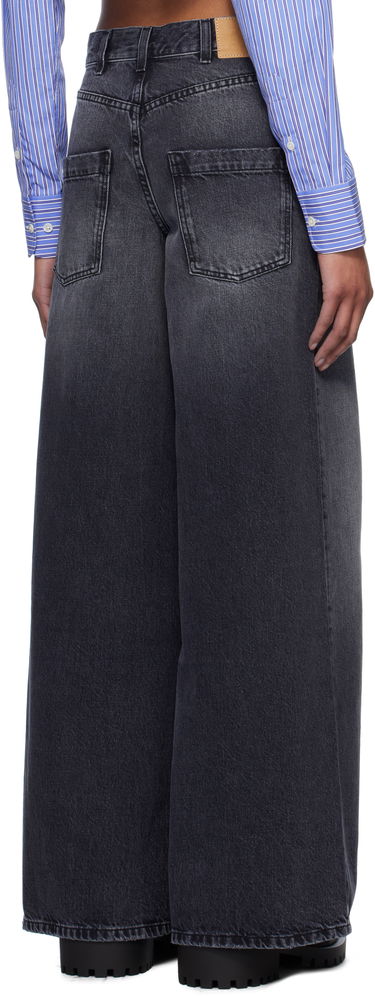 Jeans We11done We11done Oversized Washed Jeans Svart | WD-DP0-25-396-W-BK, 2