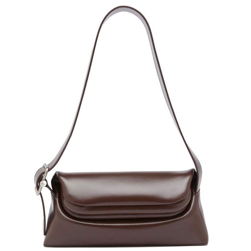 Axelväska OSOI Leather Shoulder Bag Brun | 23SB010-16-04