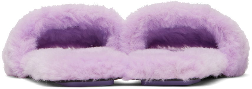 Kläder Marc Jacobs Marc Jacobs 'The J Marc' Teddy Slides Purpur | 2F3FFL112F02, 1