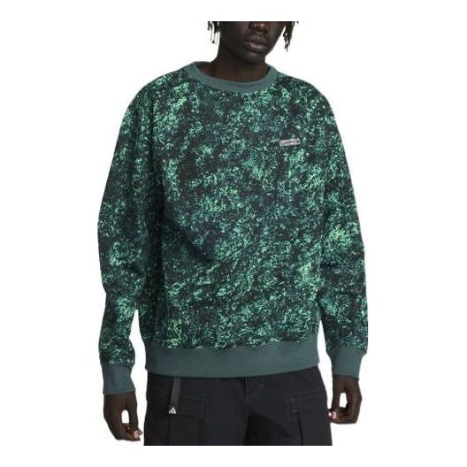 Sweater Nike ACG ACG Therma-FIT Printed Hoodie Grön | DV9101-363