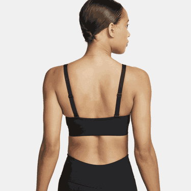 Behå Nike Indy Plunge Cutout Medium-Support Padded Sports Bra Svart | DV9837-010, 2