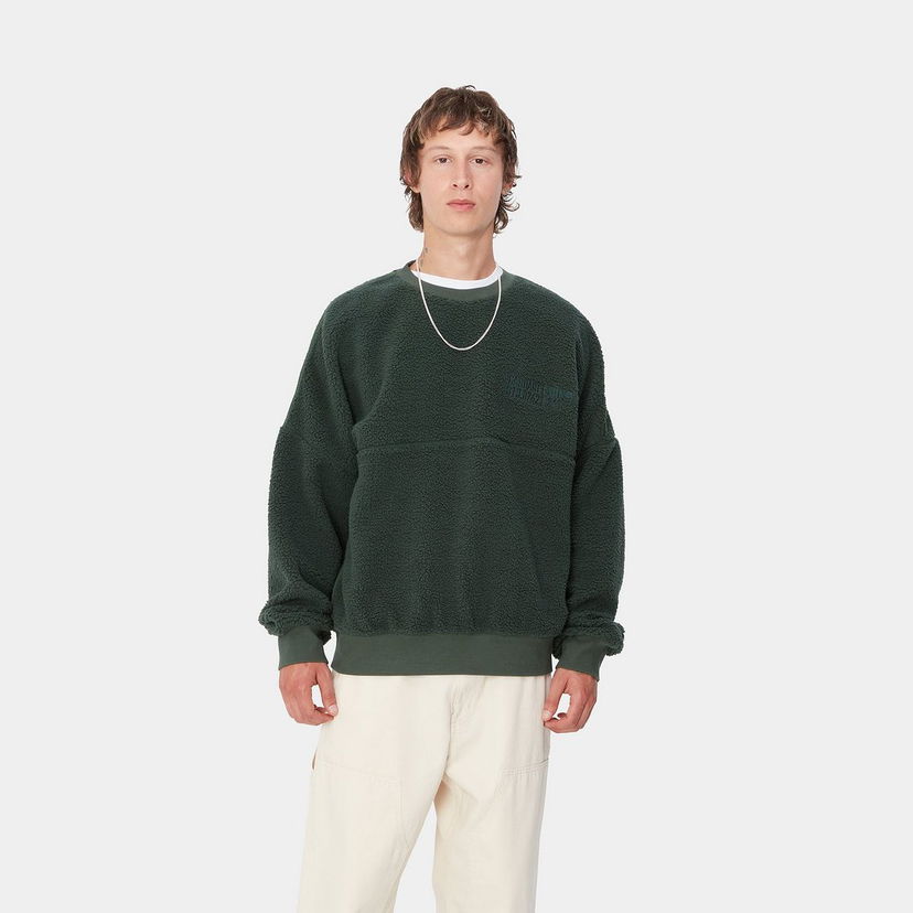 Sweatshirt Carhartt WIP Fleece Sweatshirt Grön | I033991_9
