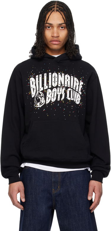 Sweatshirt BILLIONAIRE BOYS CLUB Billionaire Boys Club Embellished Arch Logo Popover Hoodie Svart | B25141, 0