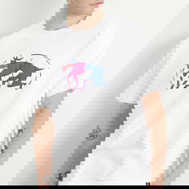 T-shirt By Parra Parra The Zoomies T-Shirt Vit | 54120-WHT, 5