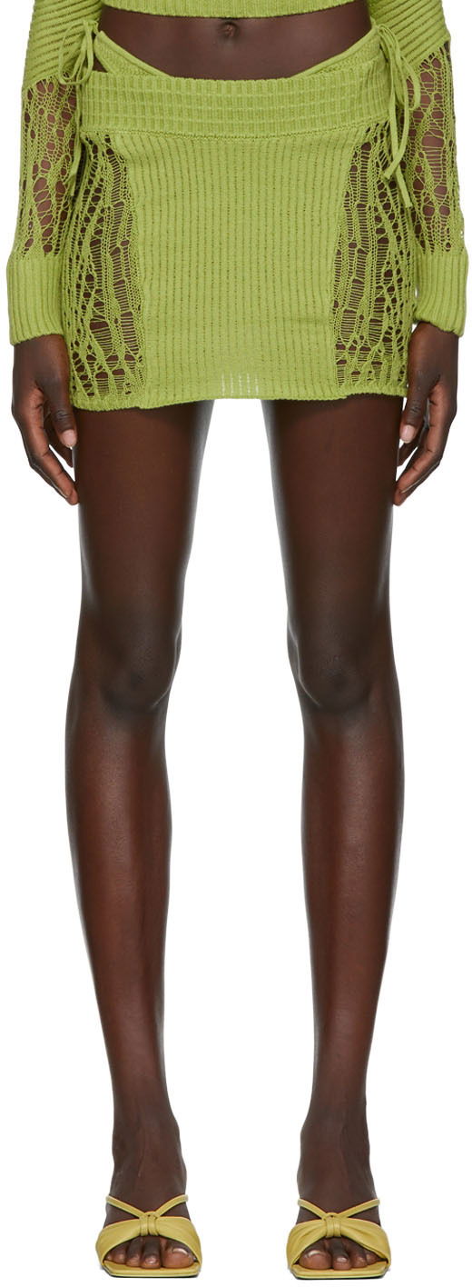 Kjol GUIZIO Guizio Exclusive Miniskirt Grön | MCMS 1