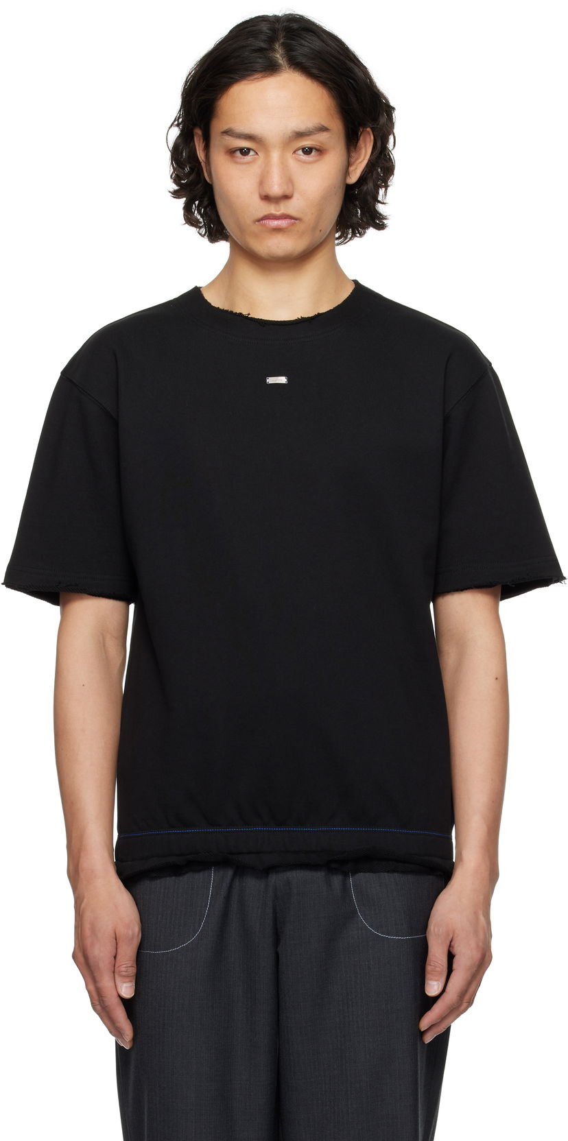 T-shirt ADER ERROR ADER error Half Sleeve Sweatshirt Svart | BO01SSSW0201BK