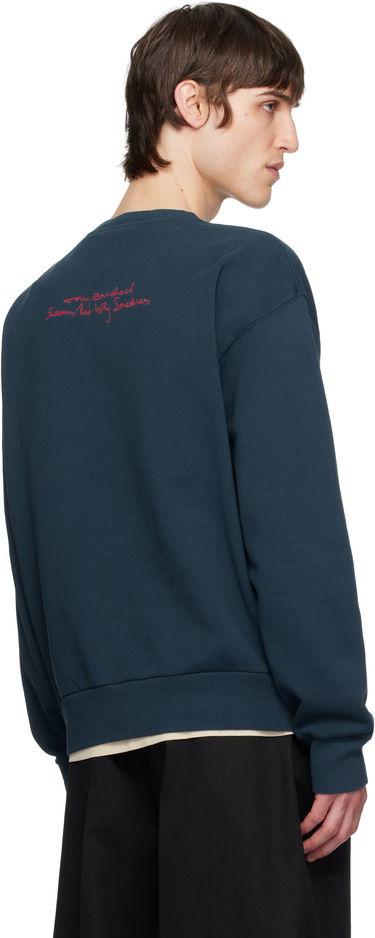 Sweater Givenchy Givenchy Medallion Sweatshirt Mörkblå | BMJ0LC3YQE404, 2