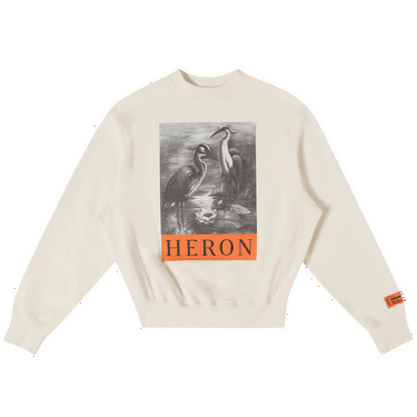 Sweater HERON PRESTON NF Heron Crewneck Vit | HWBA014C99JER0030110, 0