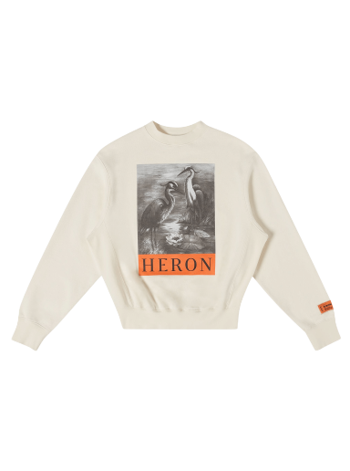 Sweater HERON PRESTON NF Heron Crewneck Vit | HWBA014C99JER0030110