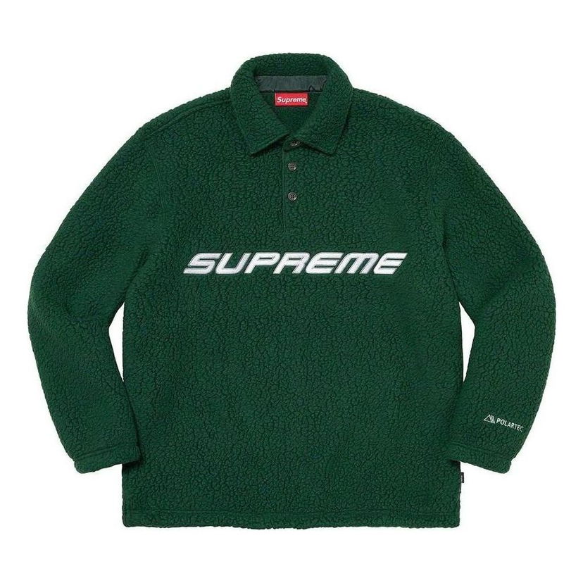 Sweater Supreme Polartec Long Sleeve Polo Grön | SUP-FW22-825