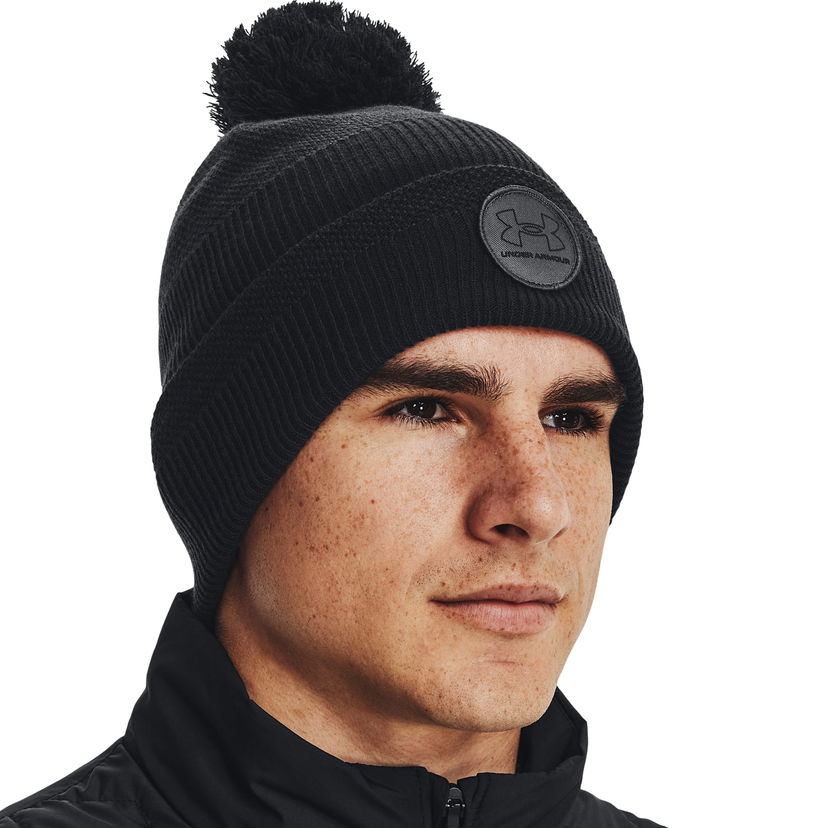 Mössa Under Armour Pom Beanie Svart | 1373107-001