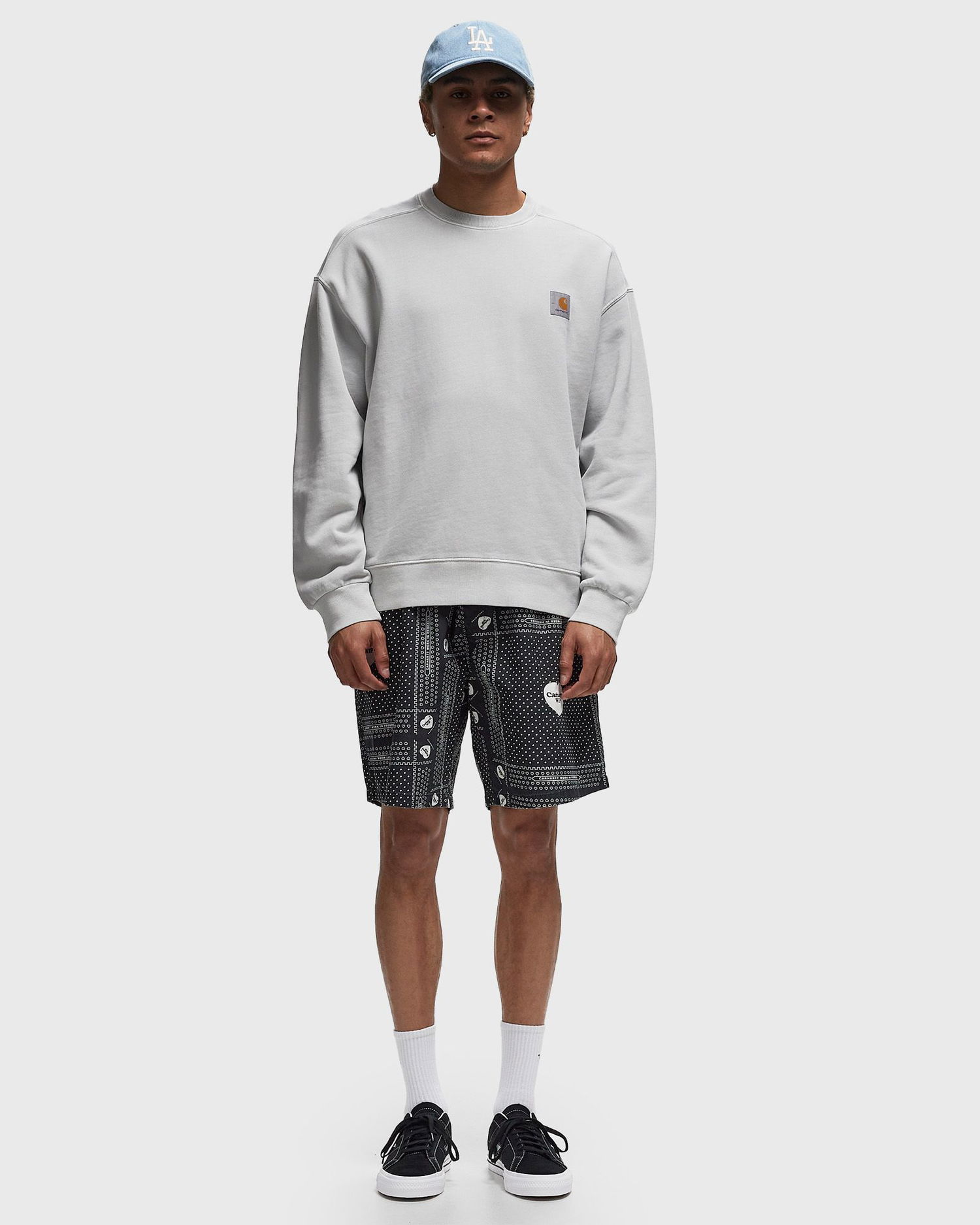 Sweatshirt Carhartt WIP Nelson Sweat Grå | I029957.1YEGD, 1