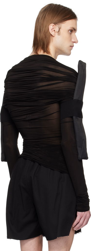 Shorts Rick Owens Rick Owens Hollywood Sheer Long Sleeve T-Shirt Svart | RR01E5200 BZCD, 2