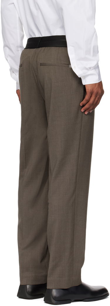 Byxor Helmut Lang Helmut Lang Tapered Pull-On Trousers Brun | P01HM203, 2