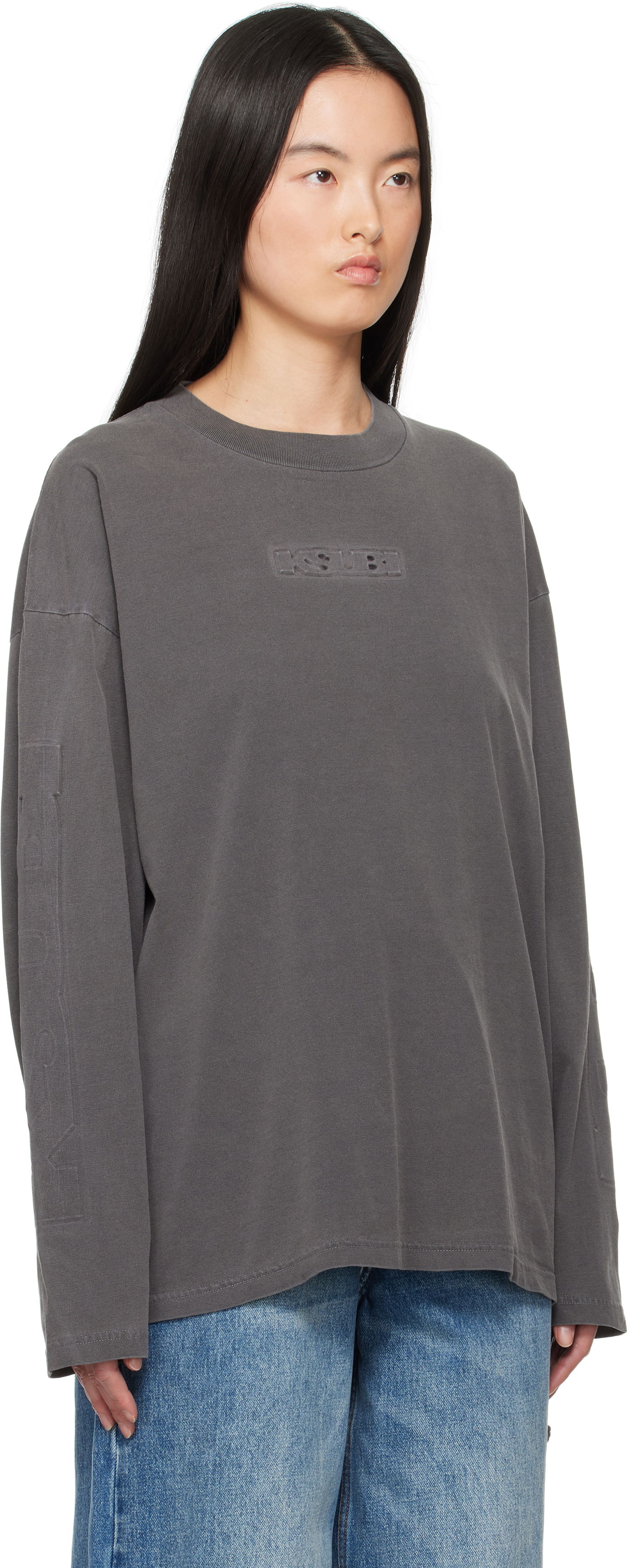 T-shirt Ksubi Ksubi Sott Boyfriend Long Sleeve T-Shirt Grå | WSP25TE010, 1