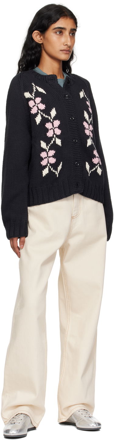Sweater YMC YMC Atomic Knit Cardigan Svart | Q8YME, 3