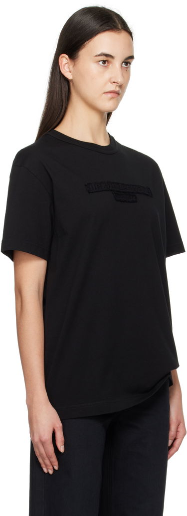 T-shirt Alexander Wang Distressed Logo T-Shirt Svart | UCC1251786, 1