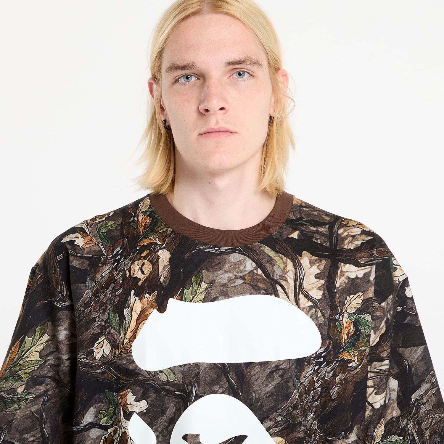 T-shirt BAPE Tree Edge Camo Ape Face Relaxed Fit T-Shirt Flerfärgad | 001CSL801012MBRW, 1
