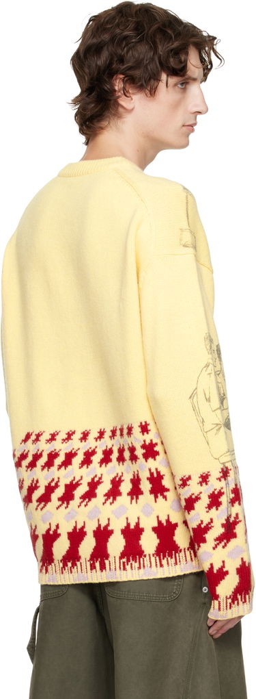 Sweater JW Anderson Jacquard Knit People Graphic with Abstract Motif Sweater Flerfärgad | KW1439-YN0373, 2