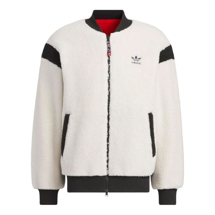 Bomberjacka adidas Originals Originals x Feifei Ruan Reversible Sherpa Jacket Vit | IX4214, 0