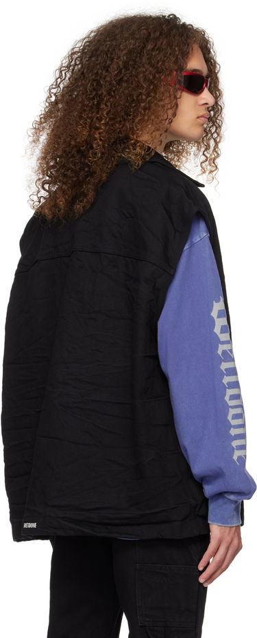 Väst We11done We11done Oversized Denim Vest Svart | WD-DV0-24-394-U-BK, 2