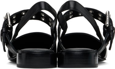 Kläder rag & bone Rag & Bone Astra Leather Slingback Slippers Svart | WFF24SF002TB2, 1