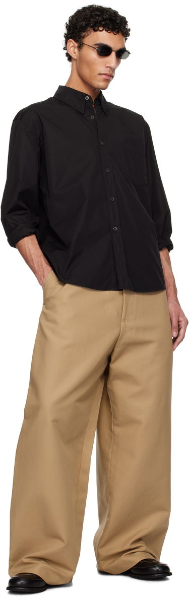 Skjorta OUR LEGACY Our Legacy Beyond Button-Down Shirt Svart | M2252BBE, 4