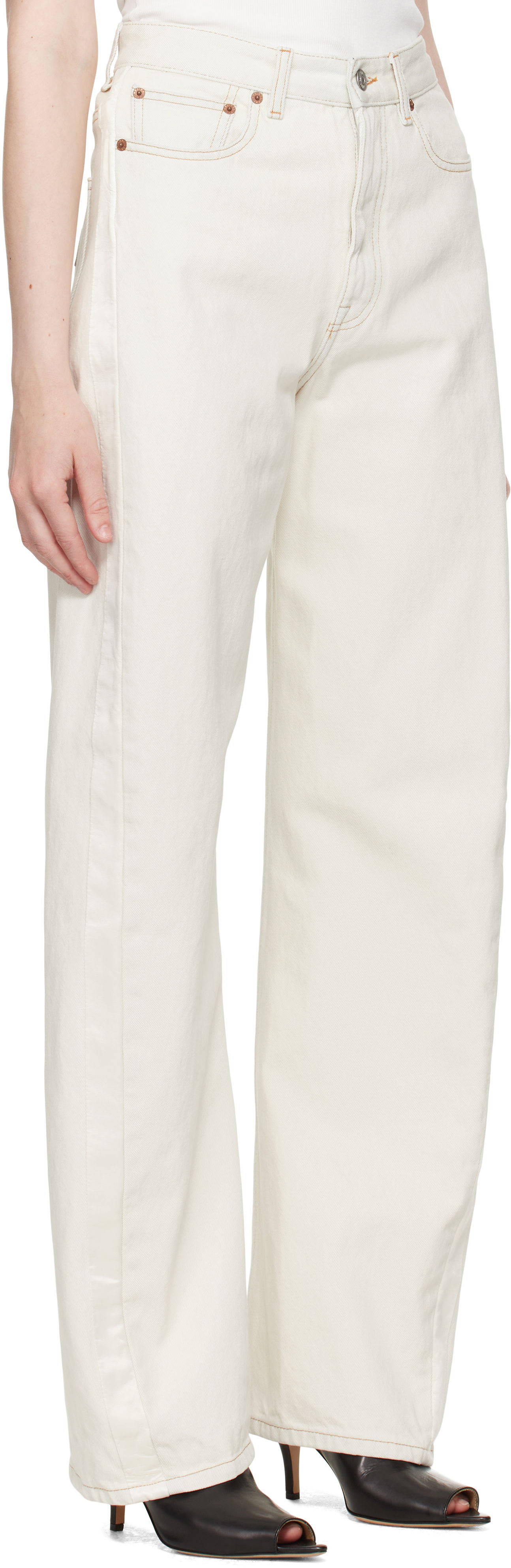 Jeans Maison Margiela MM6 Maison Margiela 5 Pocket Jeans Vit | S62LB0190 M30018, 1