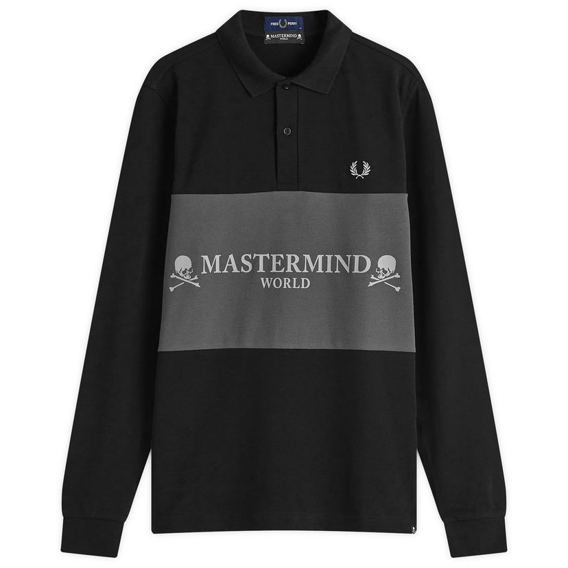 Polotröja Fred Perry Long Sleeve Polo Shirt Svart | SM8175-BLK